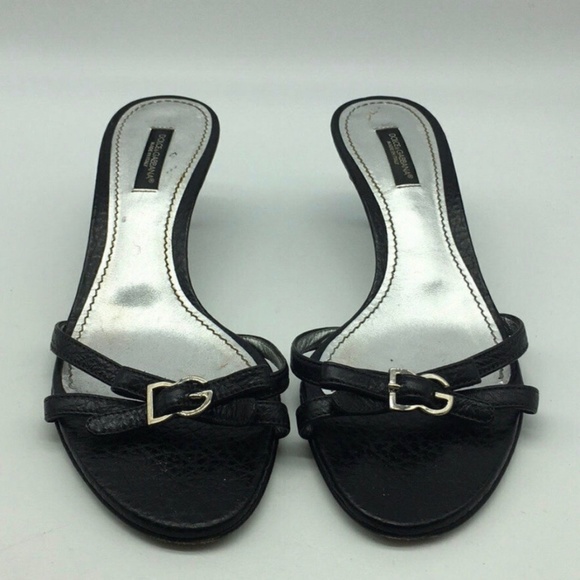 Dolce & Gabbana Black Mules - Picture 1 of 6